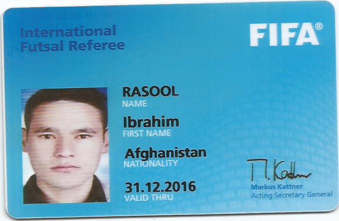 Ibrahim Rasool's FIFA Ausweis