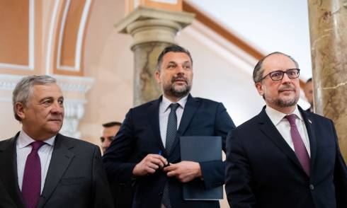 Antonio Tajani, Alexander Schallenberg, Elmedin Konaković