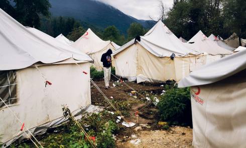Flüchtlinge, Bosnien, Vucjak, Camp 